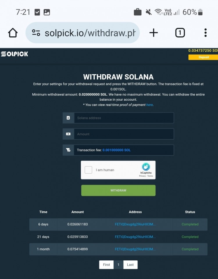 SOLANA免費獲得好消息SOLANASOLPICK網站HALIMA32獲取免費旋轉收益存款無需任何問題SOLPICKIO