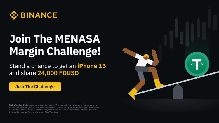 MENASA 保證金挑戰：完成任務即可獲得 iPhone 15 並分享 24,000 FDUSD 獎