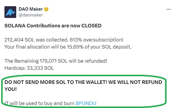 PUNDU memecoin預售落幕Solana籌集資金超過9700萬美元DAO團隊將如何處理收到的