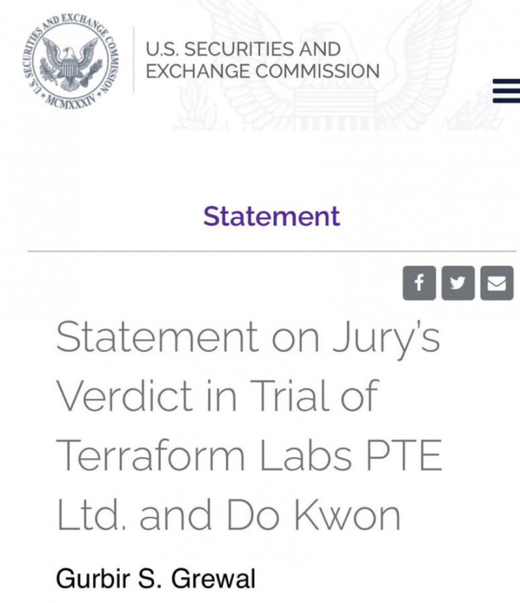 Do Kwon在SEC案件中被判有罪對加密貨幣的欺詐責任